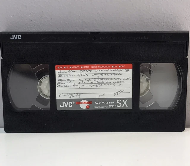 BLUE’S CLUES USED Blank Recorded VHS Video Tape Nick Jr Face 1998 ...