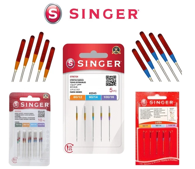 SINGER SEWING MACHINE Needles Domestic 130/705 H Universal, Stretch