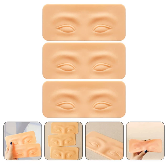 3 Pcs Übungsmodul Für Augenbrauen 16x7cm Kieselgel
