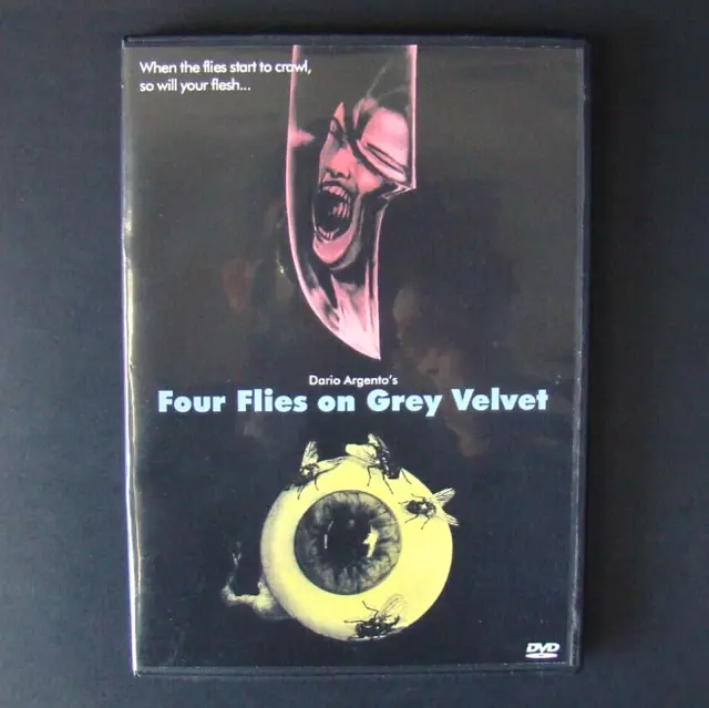 Four Flies On Grey Velvet DVD 1971 Dario Argento Horror Film Rare HTF OOP 70s