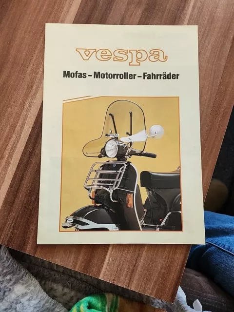 Werbeprospekt Vespa/Mofa -Motorroller- Fahrräder/1984 /Original