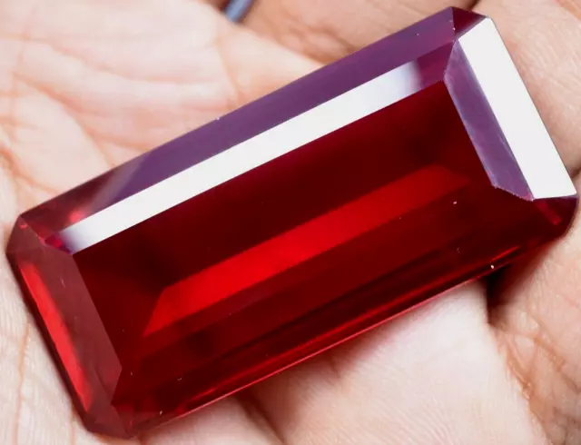 Natural 140.05 Ct Huge Blood Red Ruby Mozambique GGL Certified Treated Gemstone