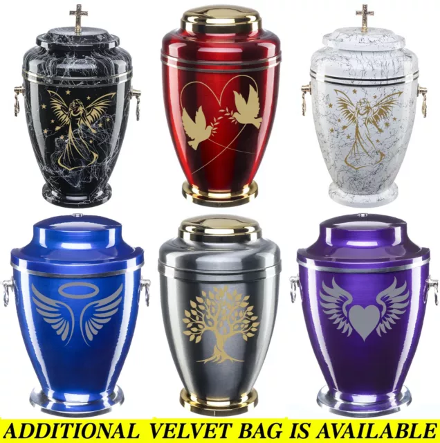 Urns for Ashes Adult Large Cremation Funeral Human Memorial Burial Remain Metal