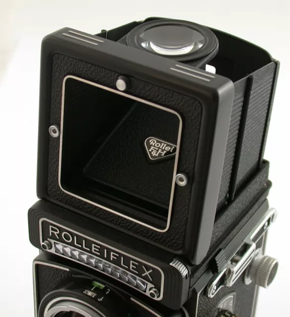 Rollei ROLLEIFLEX T 6x6 TLR Zeiss 3,5/75 top complete black near mint fast neu 2