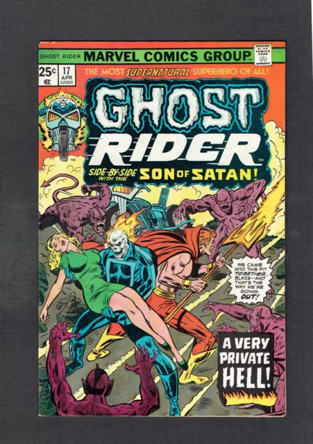 Ghost Rider #17 Marvel Comics Bronze Age 1975 FN/VF Johnny Blaze + Son of Satan