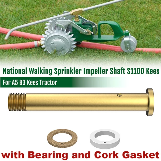 thumbnail image 2 of National Traveling Sprinkler Replacement Parts: Steel Gear (S1270) & Shaft (S1290) - Made In USA 2 of 4
