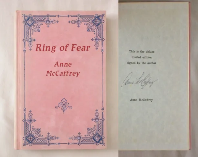 Signed 1st Ed RING OF FEAR Anne McCaffrey 1984 HARDCOVER BOOK