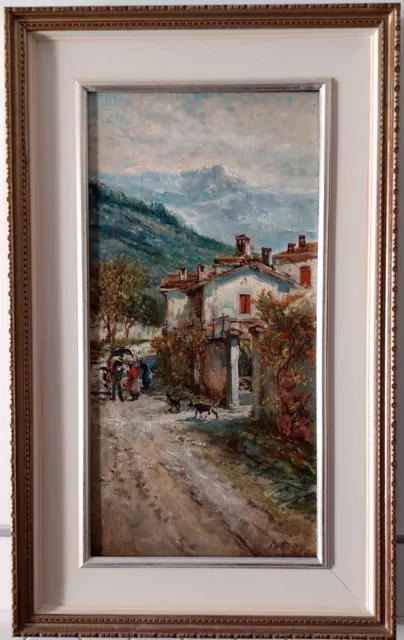Dipinto olio su tela di Pietro Virgilio Lietti, Monza 1928.