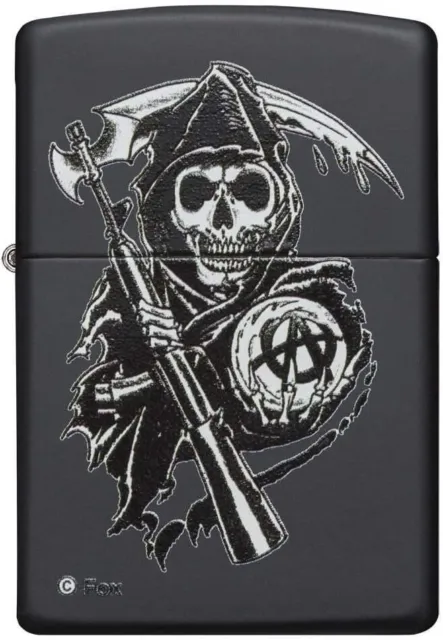 Zippo Sons of Anarchy Samcro Grim Reaper 28504 Black Matte