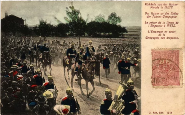 CPA AK Rudekehr von der Kaiser-Parade in METZ Der Kaiser an der Spitze (454494)