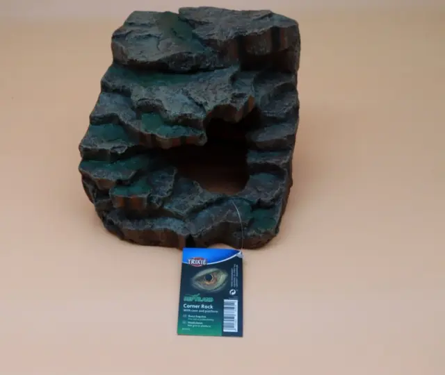 Trixie Eck-Fels mit Höhle und Plattform Regenwald 14×11×14 cm