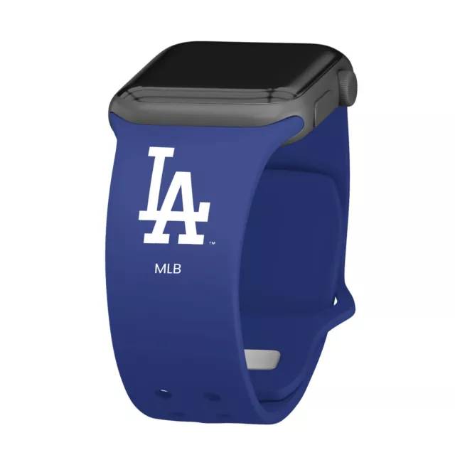 Game Time Los Angeles Dodgers Apple Compatible Silicone Apple Watch Band