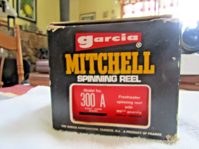MITCHELL 300A SPINNING Reel~Made in France~NEW IN BOX~MANUALS~BOX