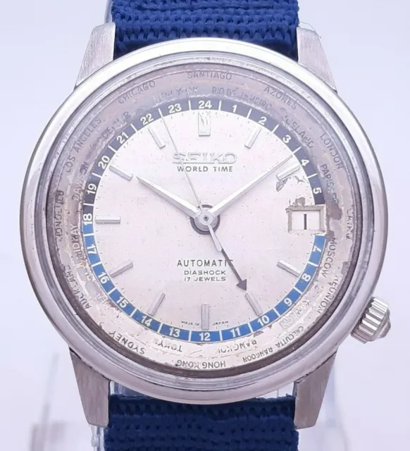 VINTAGE SEIKO 6217 7000 World Time GMT 1964 Tokyo Olympics Automatic Men's  Watch EUR 372,77 - PicClick FR