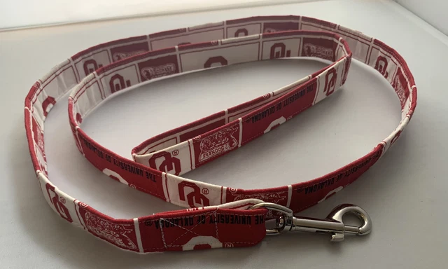 OU 5ft Dog Leash Extra Durable Sooners University Of Oklahoma - EUC