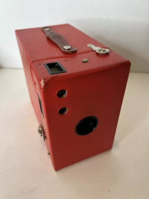 kodak rainbow hawkeye red model b box Camera Vintage