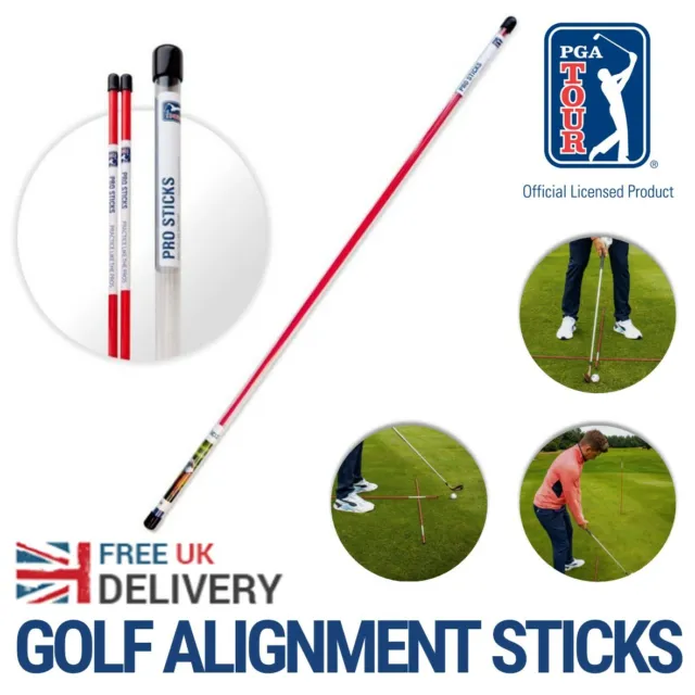 Bastoni di allineamento PGA TOUR Pro aiuto allenamento golf putting chipping swing completo