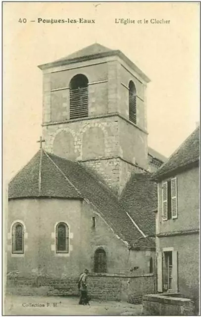 58.Pougues Les Eaux.l'eglise Et Le Clocher