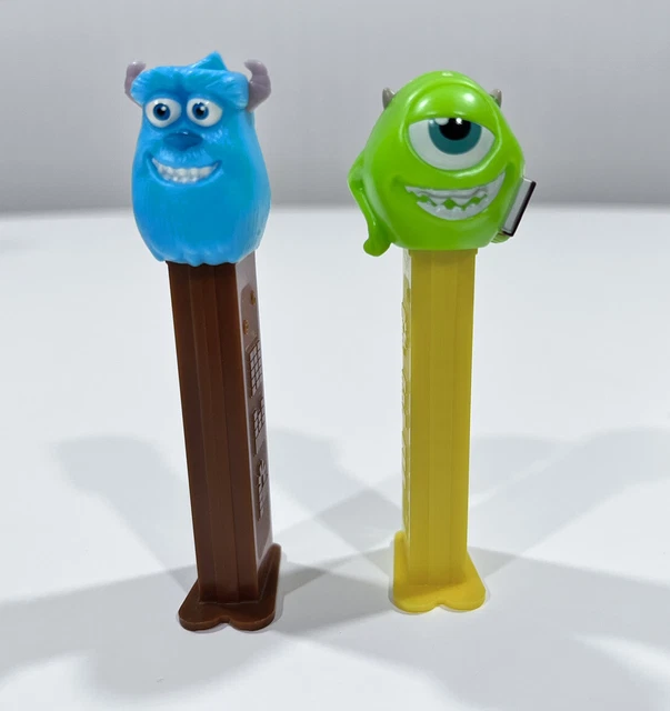 PEZ PIXAR MONSTERS University Inc Mike w Book & Braces & Sully