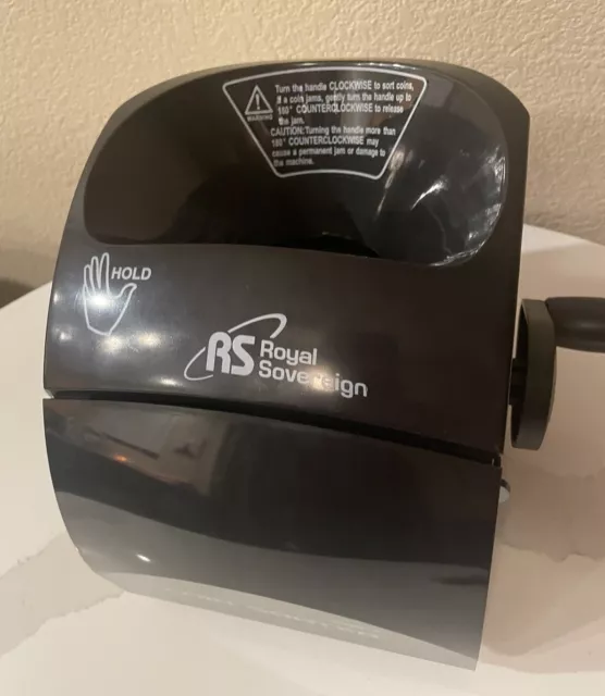 Royal Sovereign QS-1 Manual Hand Crank 1 Row Coin Sorter Money Sorting