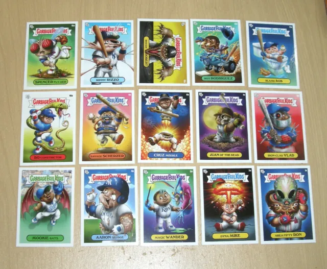 2022 Topps Garbage Pail Kids GPK X Alex Pardee MLB complete 30-card A/B base set