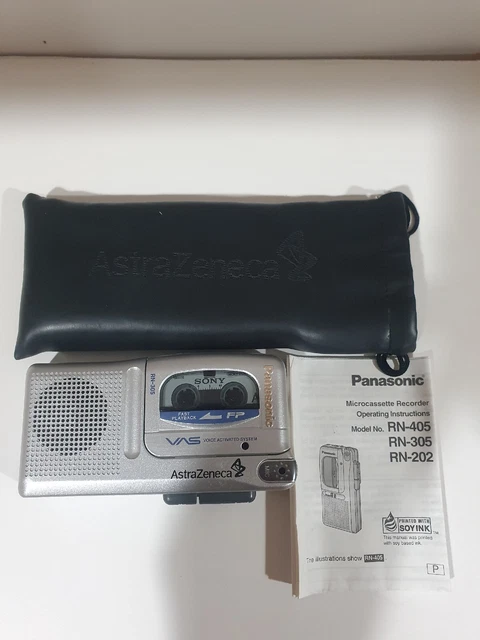 Panasonic Microcassette Recorder RN-305 Handheld Cassette Voice Recorder