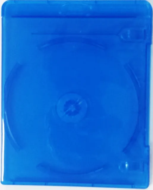 100 Genuine River Blue Double Slim Blu-ray Case 11mm Spine - Cover Face on Face 3