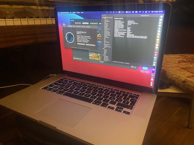 Macbook pro Retina 15,4  2015 - RAM 16 Gb - SSD 1TB Samsung I7 -R9 M370X Used
