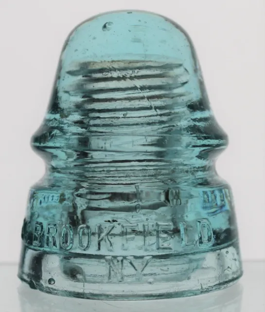 Light Aqua Cd 160 Brookfield N.y. Pat’d Nov. 13Th 1884 Glass Insulator