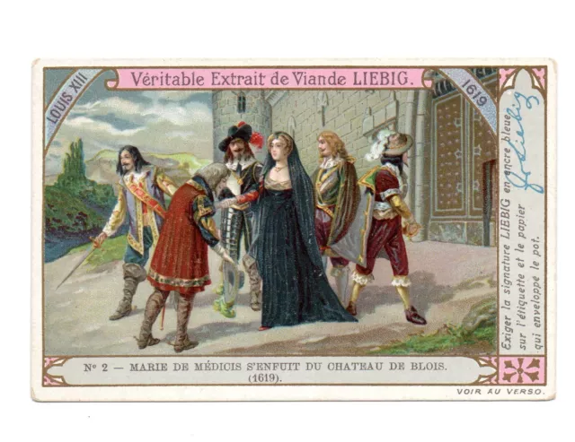 Chromo Liebig. Louis XIII Maria Da Medici Camion Château Da Blois