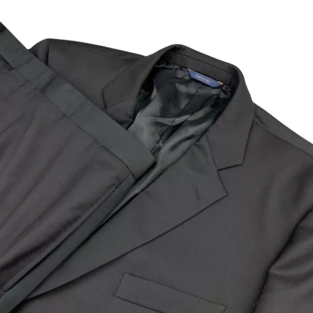 Brooks Brothers Men's Madison 100% Wool Tuxedo Suit Black • Italy • 48R | 43x26