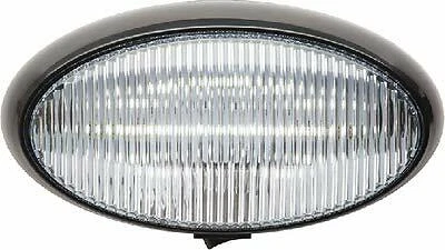 FulTyme RV 1173 LED Porch Oval Blk Base Clear