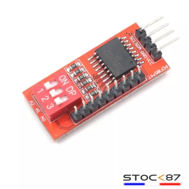 5277# module PCF8574T d'extenstion de port E/S bus I2C  -  arduino