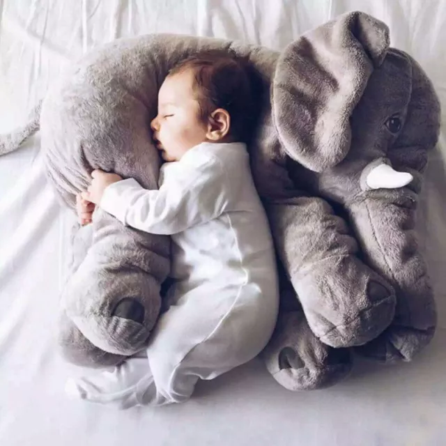 60CM Large Elephant Pillow Plush Toys Kids Cute Soft Stuffed Teddy Bear Animals