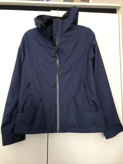 THE NORTH FACE Soft Shell Venture Jacket Blue Hooded Women Size M New ...