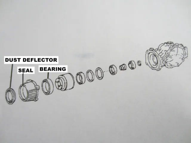 Bearing & deflector & Seal Toyota Rav4 coupling 4130342020 4130342021 4130342023 3