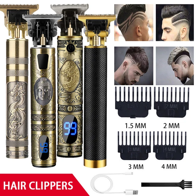 Men Portable Electric Hair Trimmer Clippers Beard Shaver Cutting Cordless