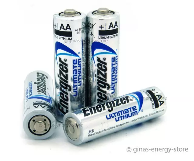 12 x Energizer Ultimate Lithium AA Mignon Batterien MN1500