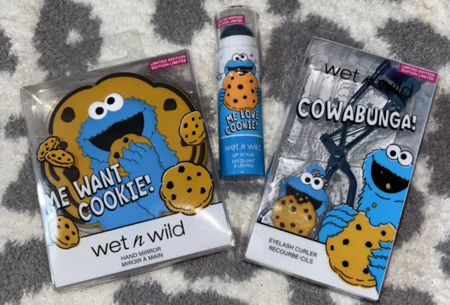 Wet n Wild x Sesame Street Limited Edition 3pc. Cookie Monster Makeup Bundle