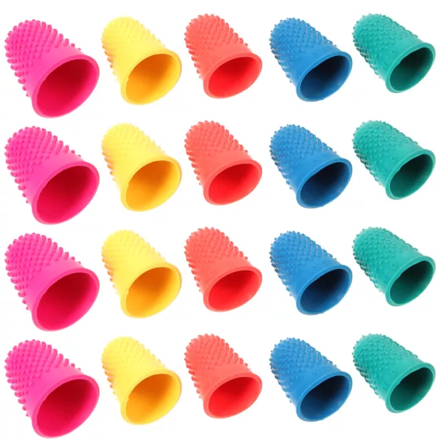 20pcs Silicone Finger Tips for Sorting Task