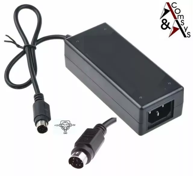 Netzteil Power Supply 12V 5V für Externe Festplatte HDD CD DVD Gehäuse 6Pin #AN