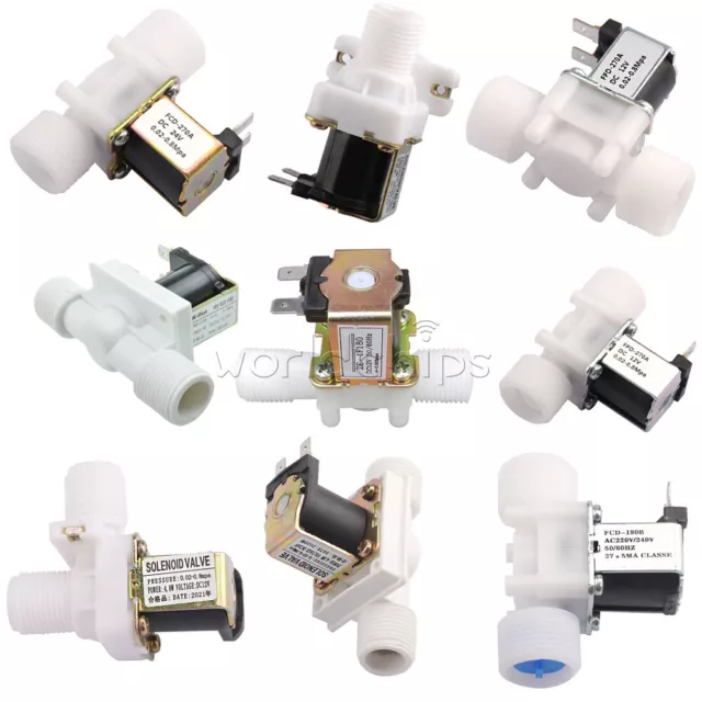 DC12V/24V AC110/220V 1/2 3/4inch N/C Electric Solenoid Valve Magnetic Water Air