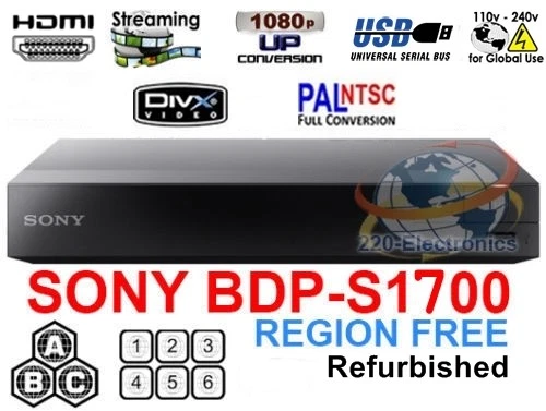 ソニー ブルーレイプレイヤー BDP-S1700 リージョンフリー（SONY
