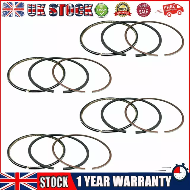 12Pcs Piston Rings STD Fit BMW Mini 2nd Gen 1.4 & 1.6 Petrol 2006-2013 77mm Bore