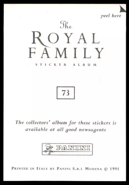 Panini The Royal Family 1991  Fergie No.73 2