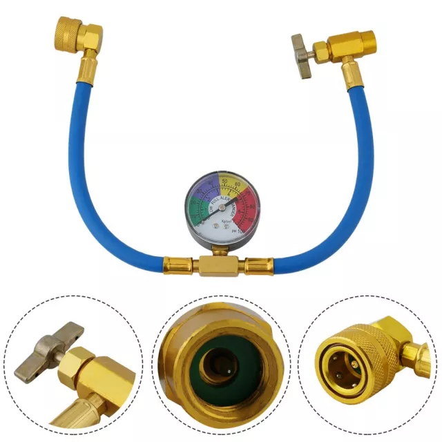 Kit de recharge de climatisation voiture efficace R134A tuyau de charge et jauge