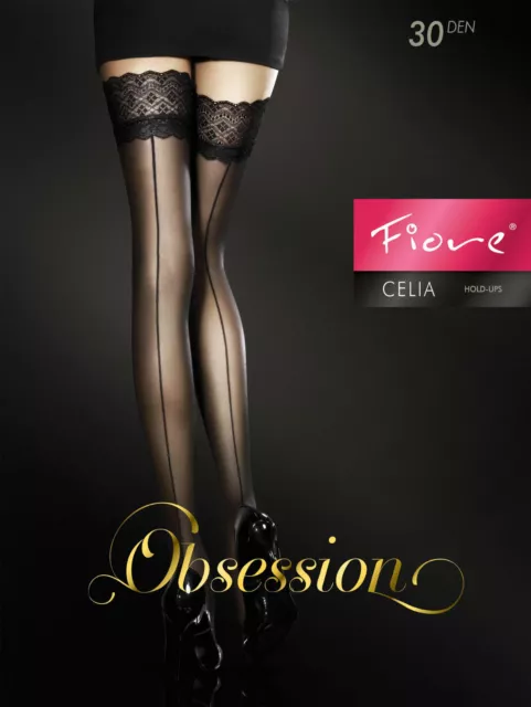 Finesse stay up stockings Fiore 8 den ultra sheer lace hold ups