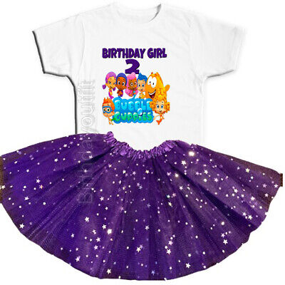 Bubble Guppies Birthday Party 2nd Tutu Outfit Personalized Name option