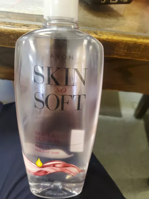 Aceite de baño Avon Skin So Soft suave y sensual 25 oz tamaño grande