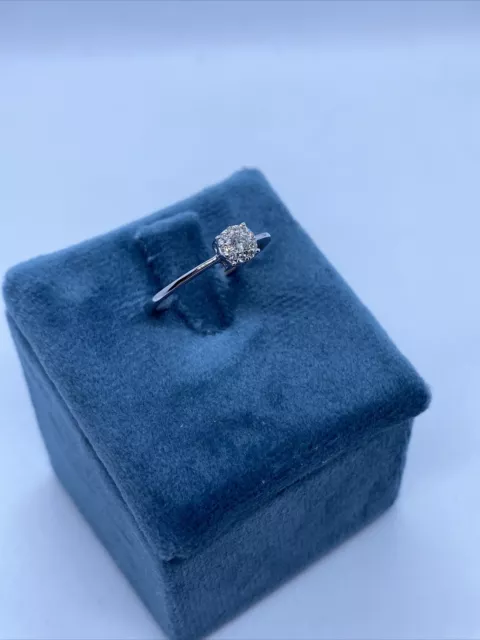 Anello In Oro 18kt Bianco e Diamanti 💎